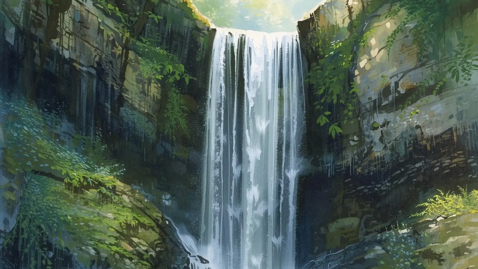 waterfall captions