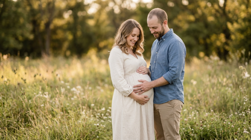 maternity picture caption