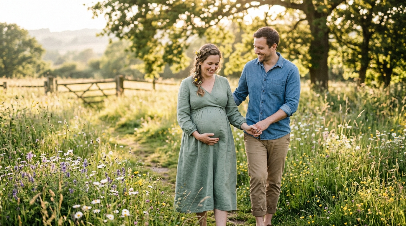 maternity picture caption
