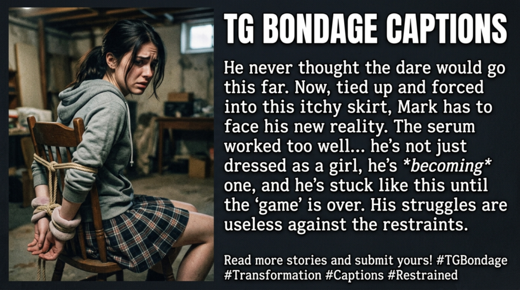 tg bondage captions