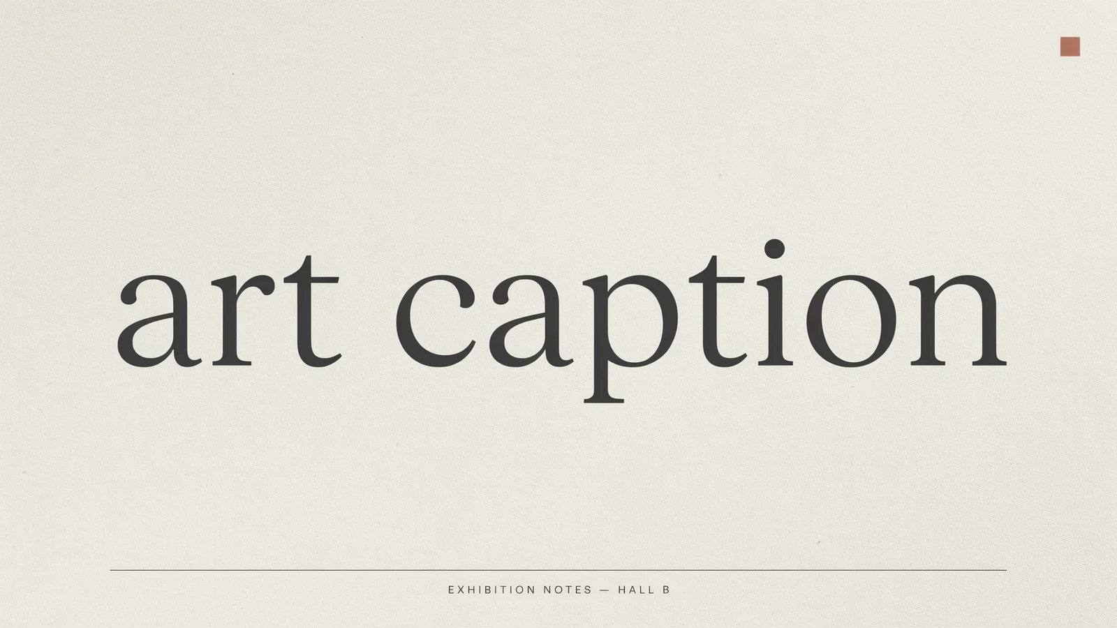 art caption