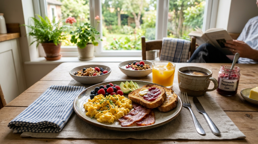 breakfast captions