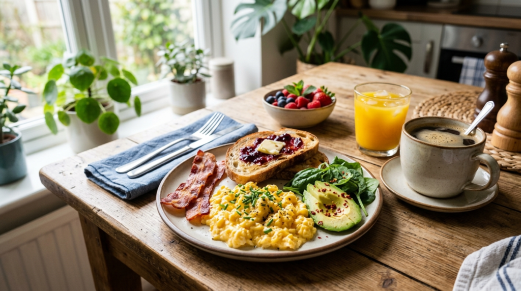 breakfast captions