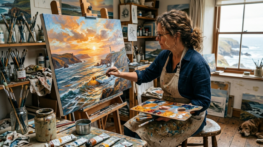caption for a painting