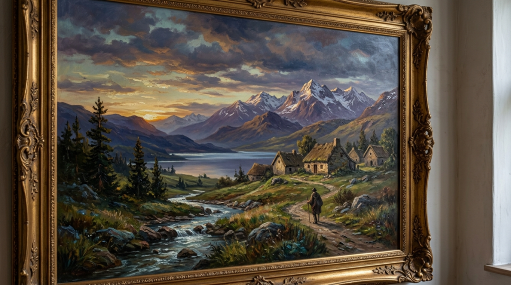 caption for a painting