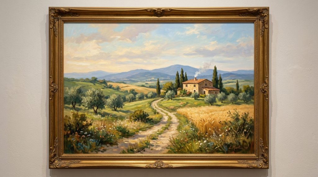 caption for a painting