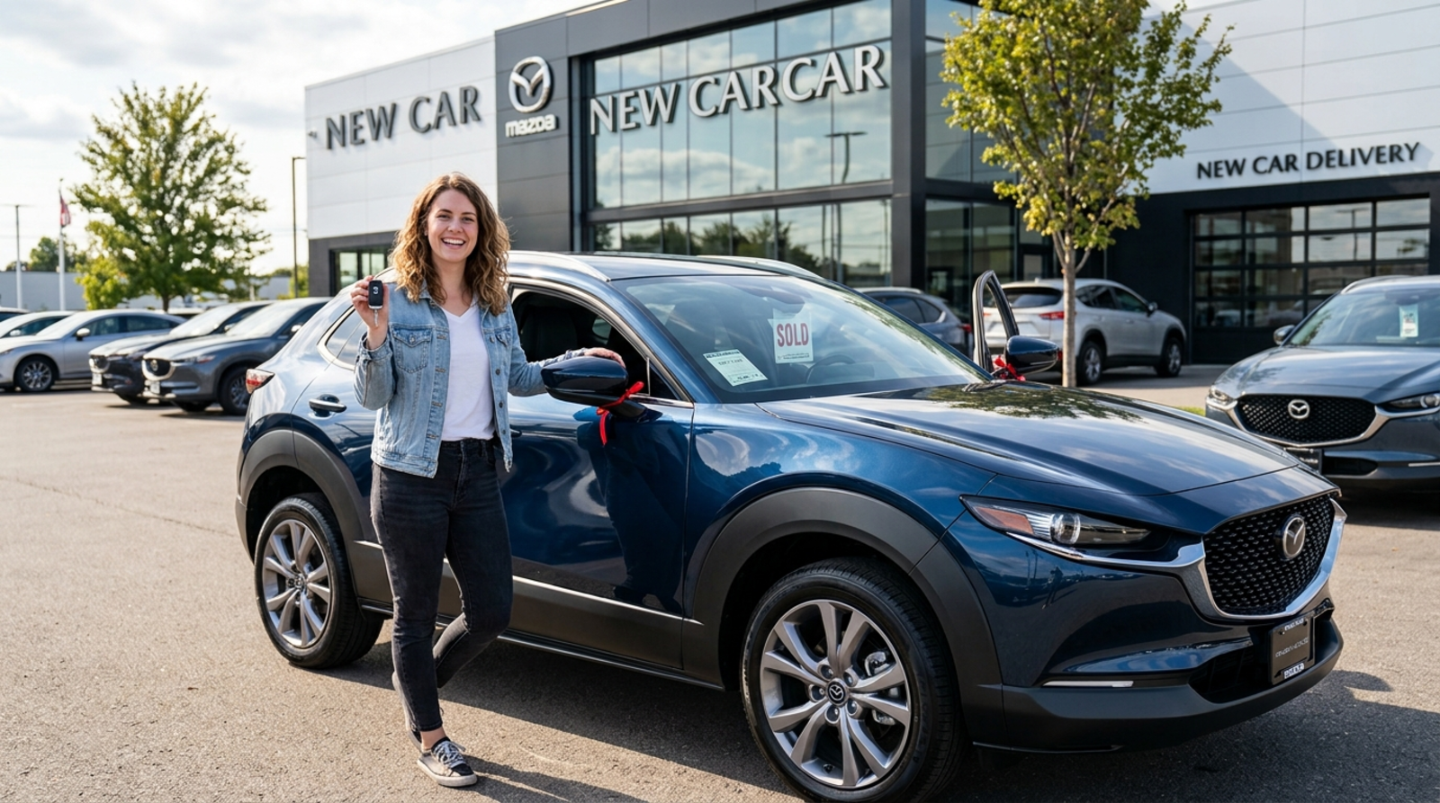 caption for new car