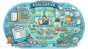 synonym for evaluative